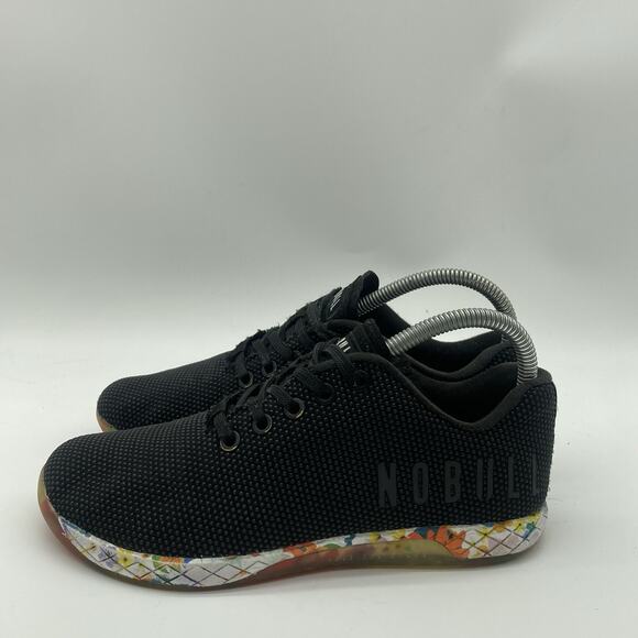 Mens 5.5 Women 7 NoBull OutWork Trainer Black Colorful Camo Crossfit Gym Shoe - Picture 4 of 9